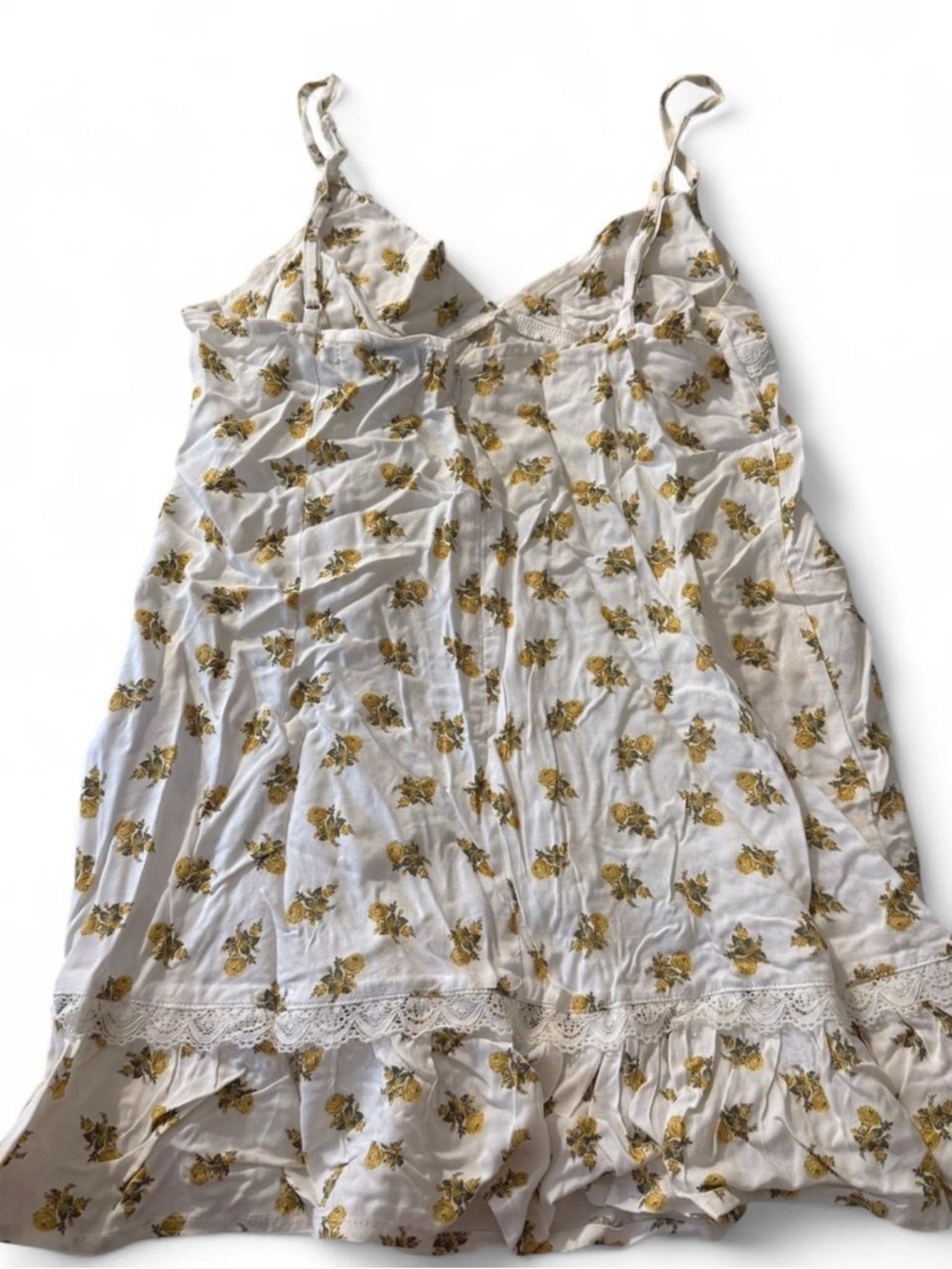 Motel Rocks White Mini Dress with Yellow Floral Print - Picture 2 of 2